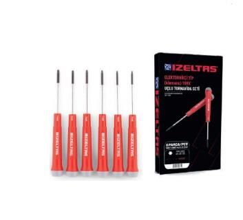 İzeltaş 6 Parça Torx Uçlu Klemens Tornavida Takımı - İzeltaş 4530001006 - 1