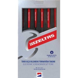 İzeltaş 6 Parça Torx Uçlu Klemens Tornavida Takımı - İzeltaş 4530001006 - 2