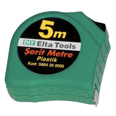 İzeltaş Elta 5 m Plastik Şerit Metre - İzeltaş 5884260005 - 1