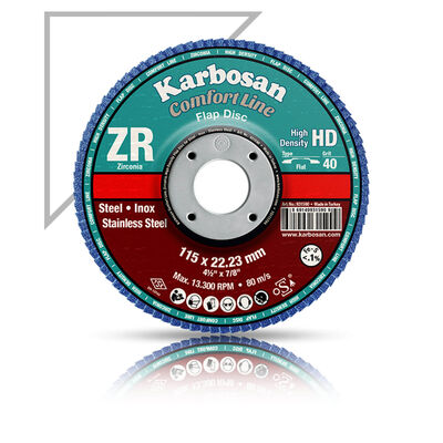 Karbosan 180x22x40 Kum Flap Disk ZR - 1