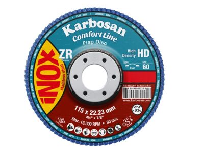 Karbosan Comfortline Flap Disk ZR ZXR11 HD 125 mm 60 Kum Düz-KARBOSAN 982460 - 1
