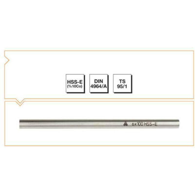 Makina Takım 12X100 HSS -E (%10Co) DIN 4964/A Yuvarlak Kesitli Torna Kalemi - MTE B00420012100 - 1