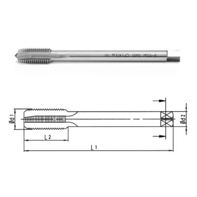 Makina Takım M14X1.5 Hss-E Din374/B İnce Diş Eğik Ağ.Mak.Kılavuz - 1