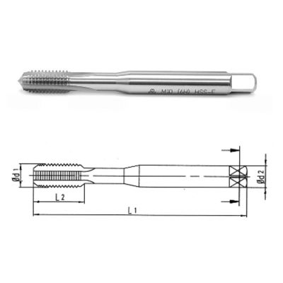 Makina Takım M2.5Hss-E Din371/C Düz Kanallı Makina Kılavuzu-Mte - 1