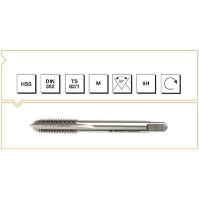 Makina Takım M5 HSS DIN 352 Metrik Normal Vidalı Kılavuz-Son - MTE B00104040500 - 1