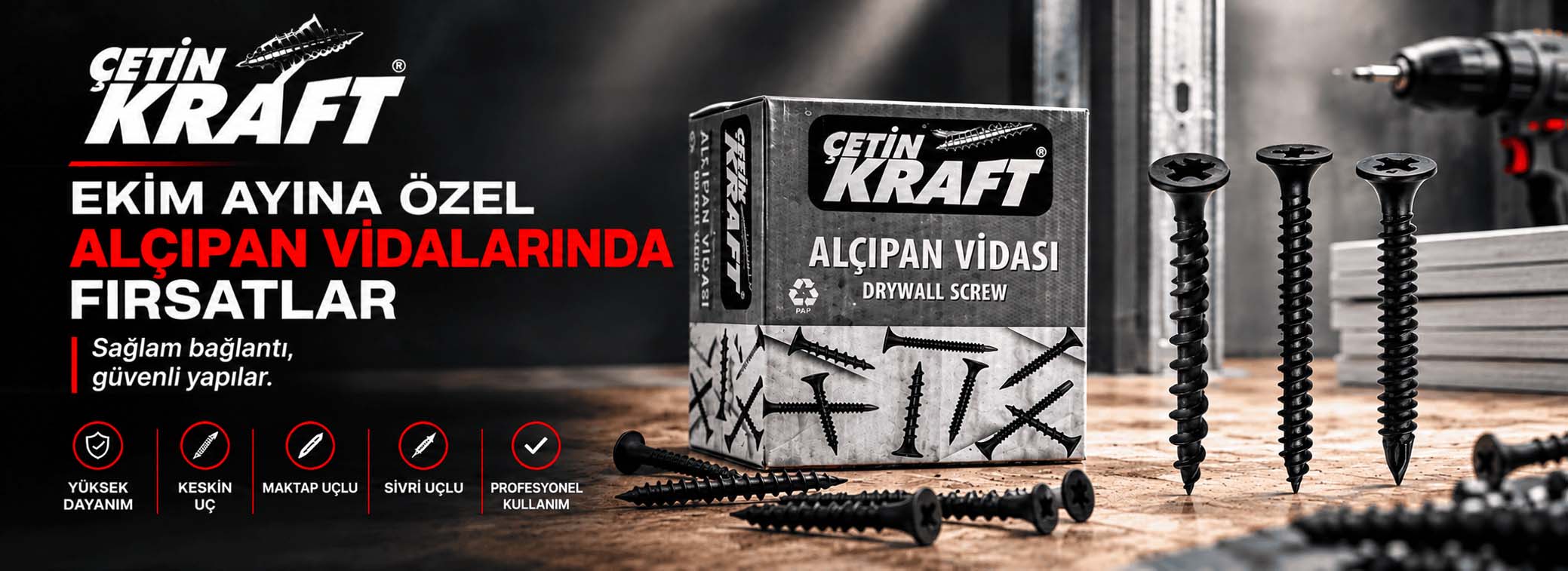 Alçıpan Vidası 