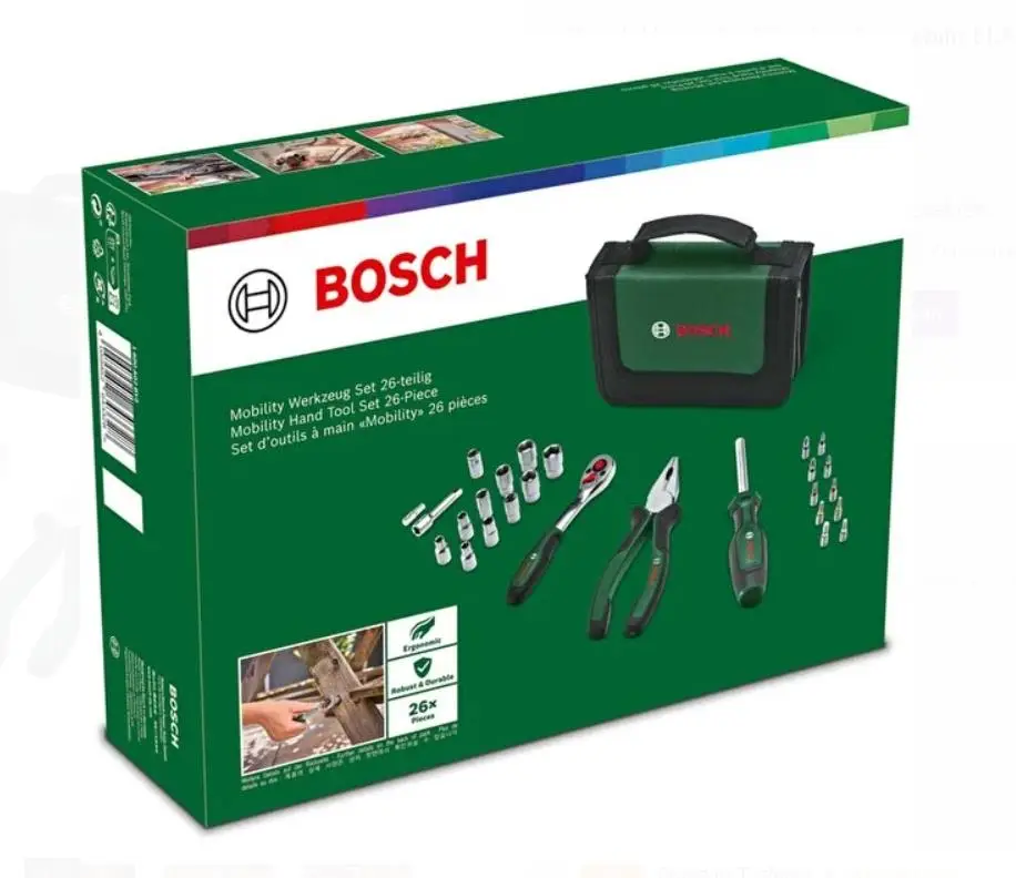 Bosch Taşınabilir El Aletleri Seti 26 Parça - 1600A02BY2