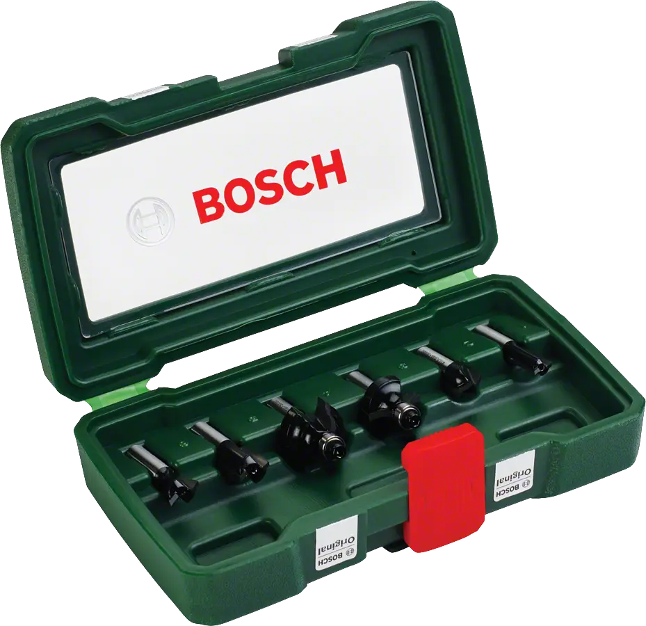 Bosch 6 Parça Freze Seti 8 mm Şaftlı - 2607019463