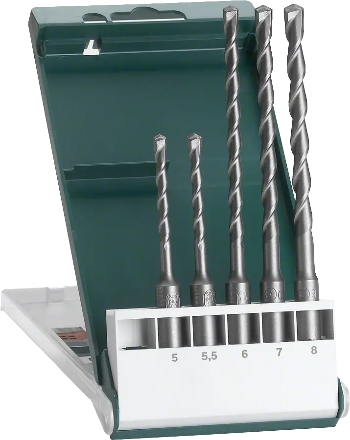 Bosch SDS Plus Kırıcı Delici Matkap Ucu Seti 5 Parça (5,5,5 x 110, 6,7,8 x 160 mm) - 2609255542
