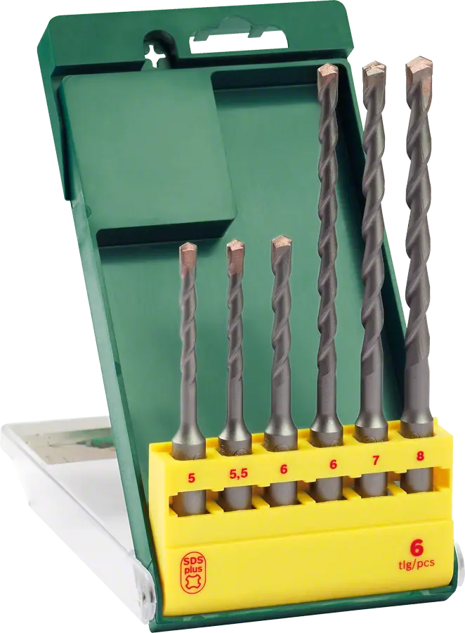 Bosch SDS-Plus Kırıcı Delici Matkap Ucu Seti 6 Parça (5/5,5/6x110mm 6/7/8x160mm) - 2607019448