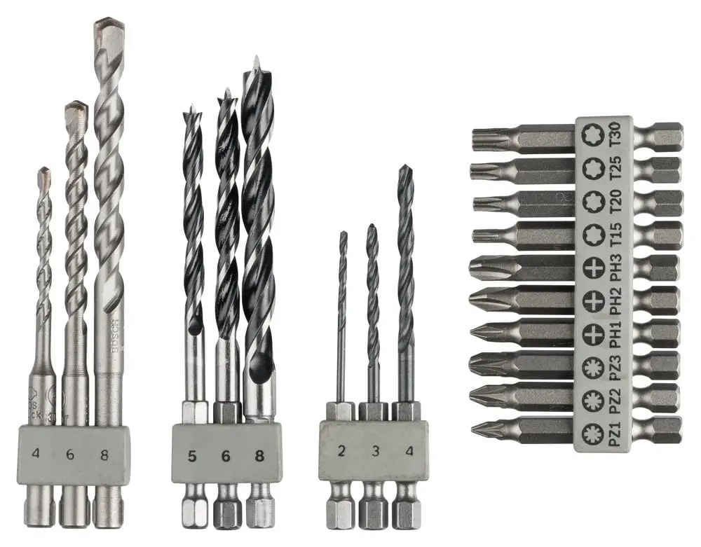 Bosch UNEO 19 Parça Matkap ve Vidalama Ucu Seti - 2609256989