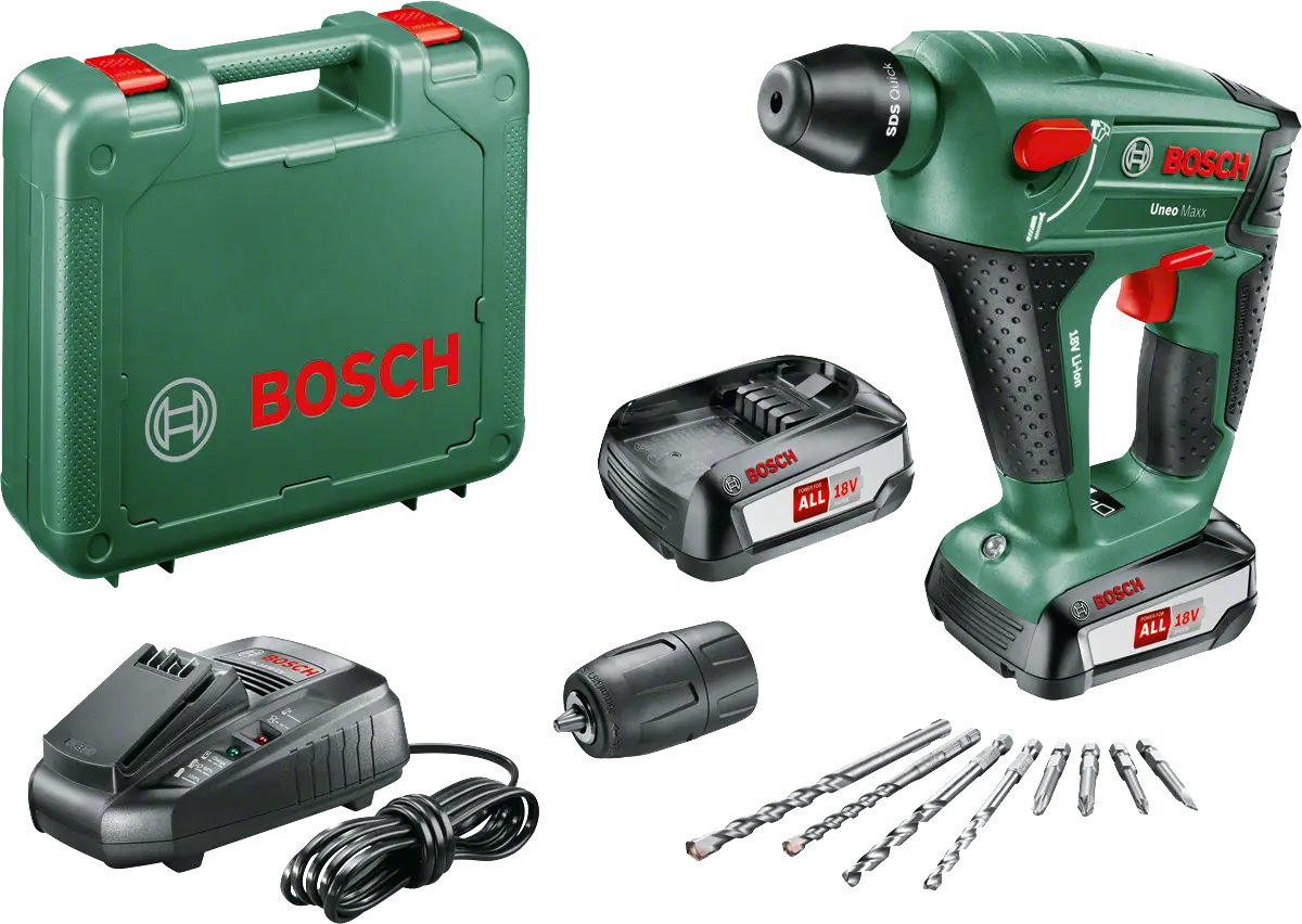 Bosch UNEO Maxx 18 V 2,5 AH Kırıcı Delici (Çift Akü) - 0603952327