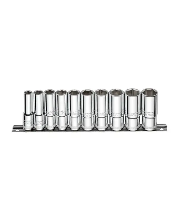 Ceta 10 Parça 3/8” 6 Köşe Derin Lokma Anahtar Takımı - C14-RH10
