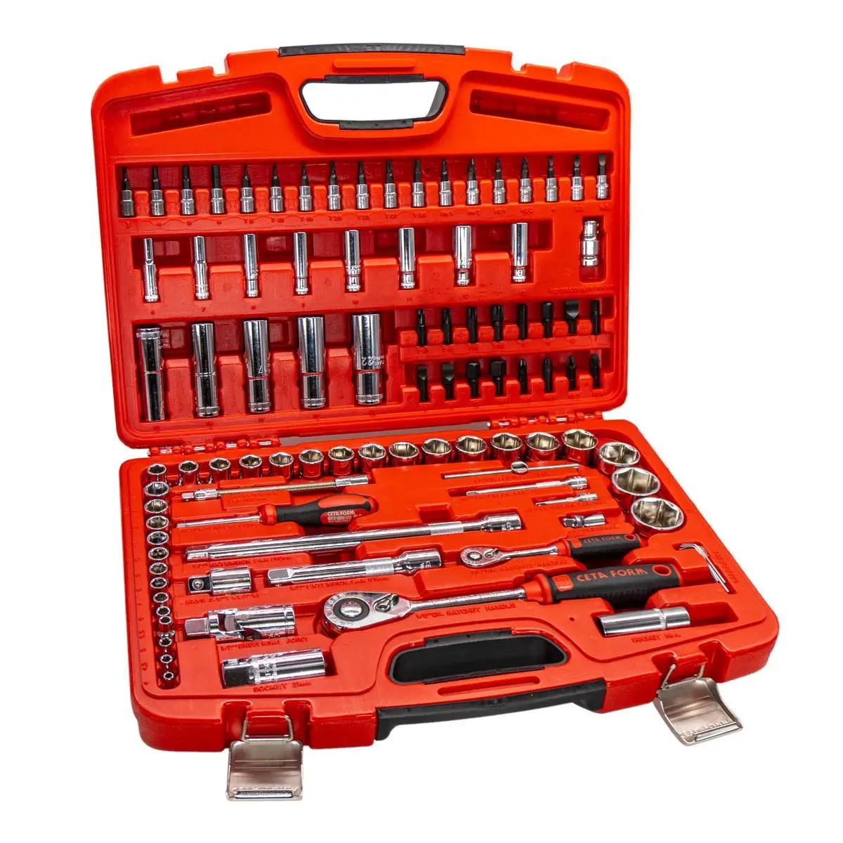 Ceta Form C20-96PH2 1/4''+1/2'' 6 Köşe Lokma Anahtar Takımı 96 Parça - C20-96PH2