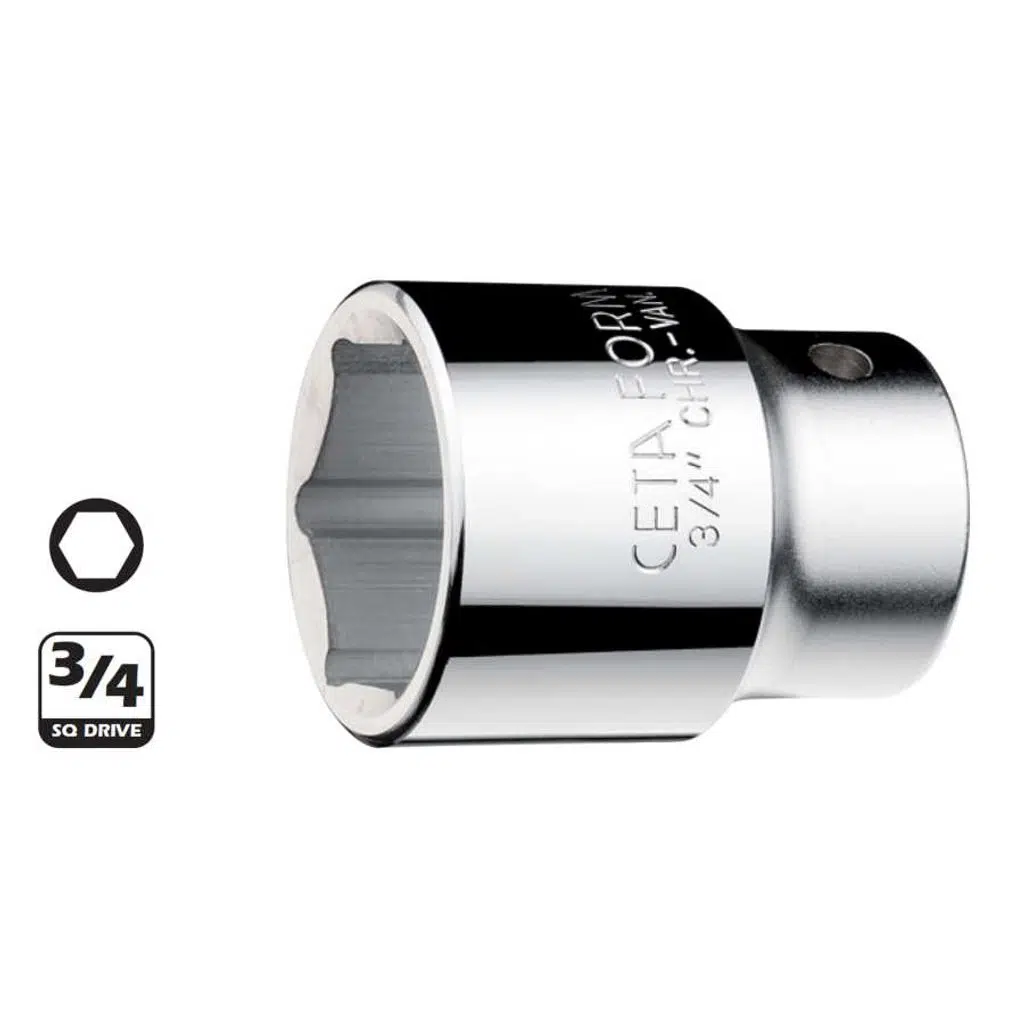 Ceta Form 3/4” Altı Köşe Lokma Anahtar 22mm - C32-H22 - 6 Adetli Kutu Koli