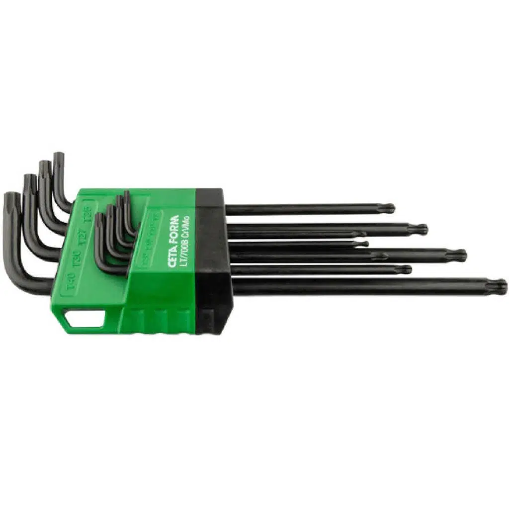 Ceta Form 8 Parça Topbaşlı Torx L Anahtar Takımı(Uzun) - LT/700B - 6 Adetli Kutu Koli