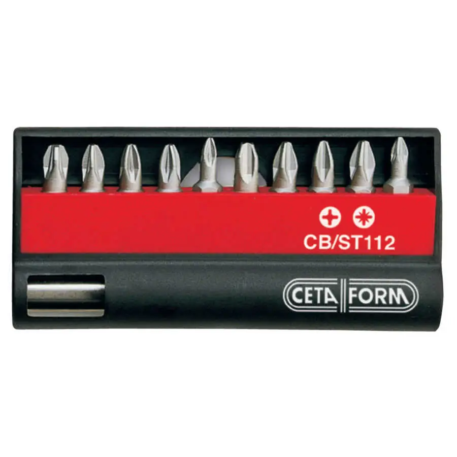 Ceta Form 11 Parça Profesyonel Bits Uç Takımı Yıldız/Pozidriv - CB/ST112