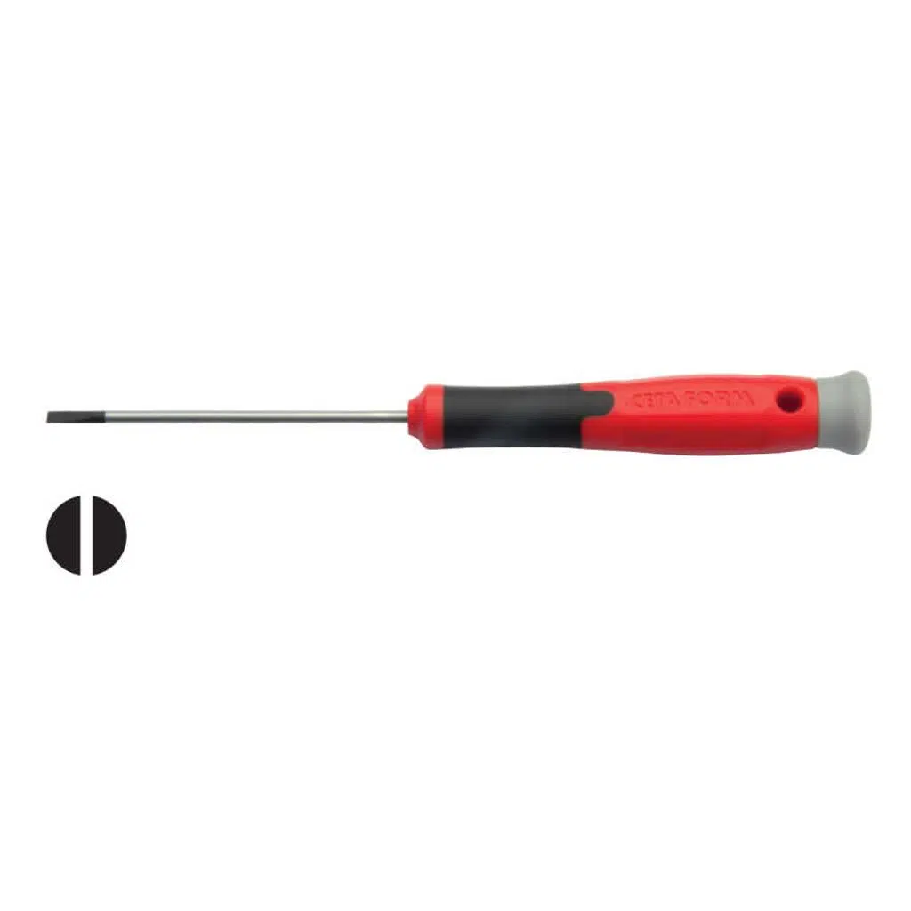 Ceta Form Düz Mikro Elektronikçi Tornavidası 4X150mm - H01-40-150 - 12 Adetli Kutu Koli