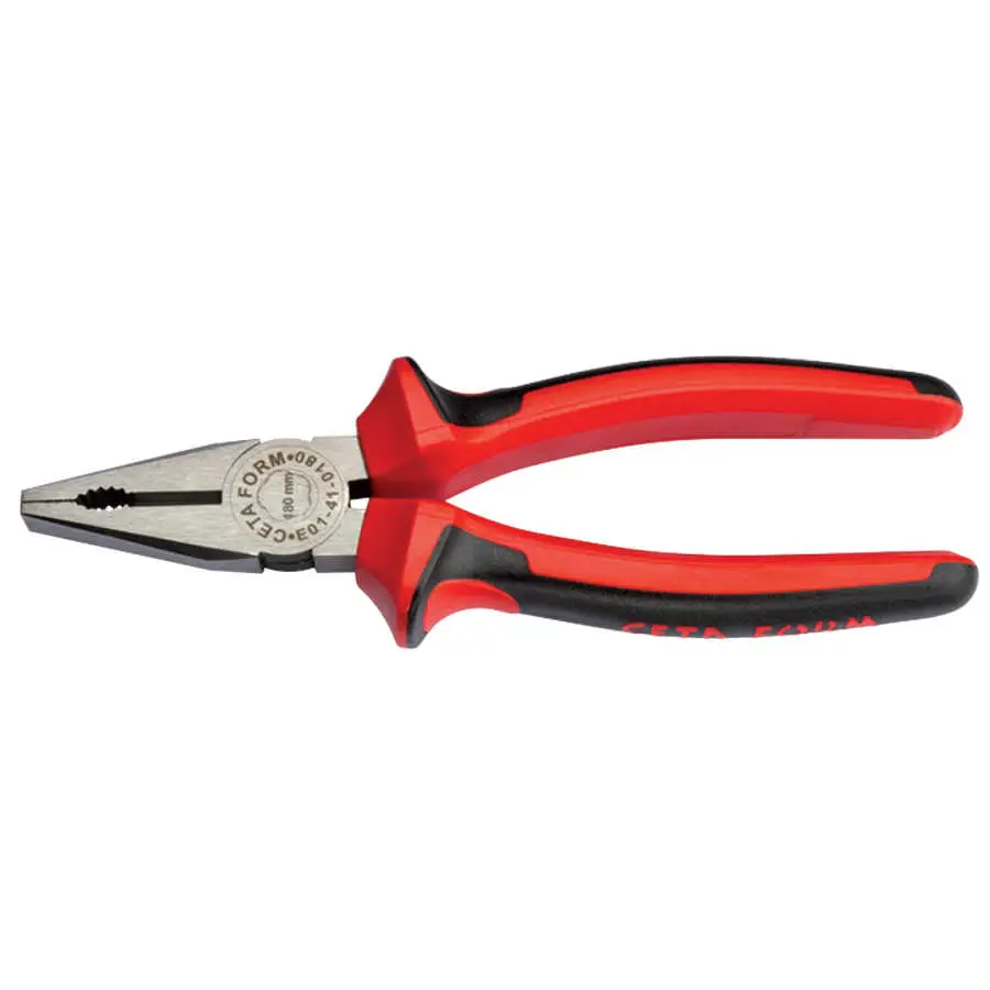 Ceta 180 mm Kombine Pense Polisajlı-Ergonomik Sap - E01-41-0180