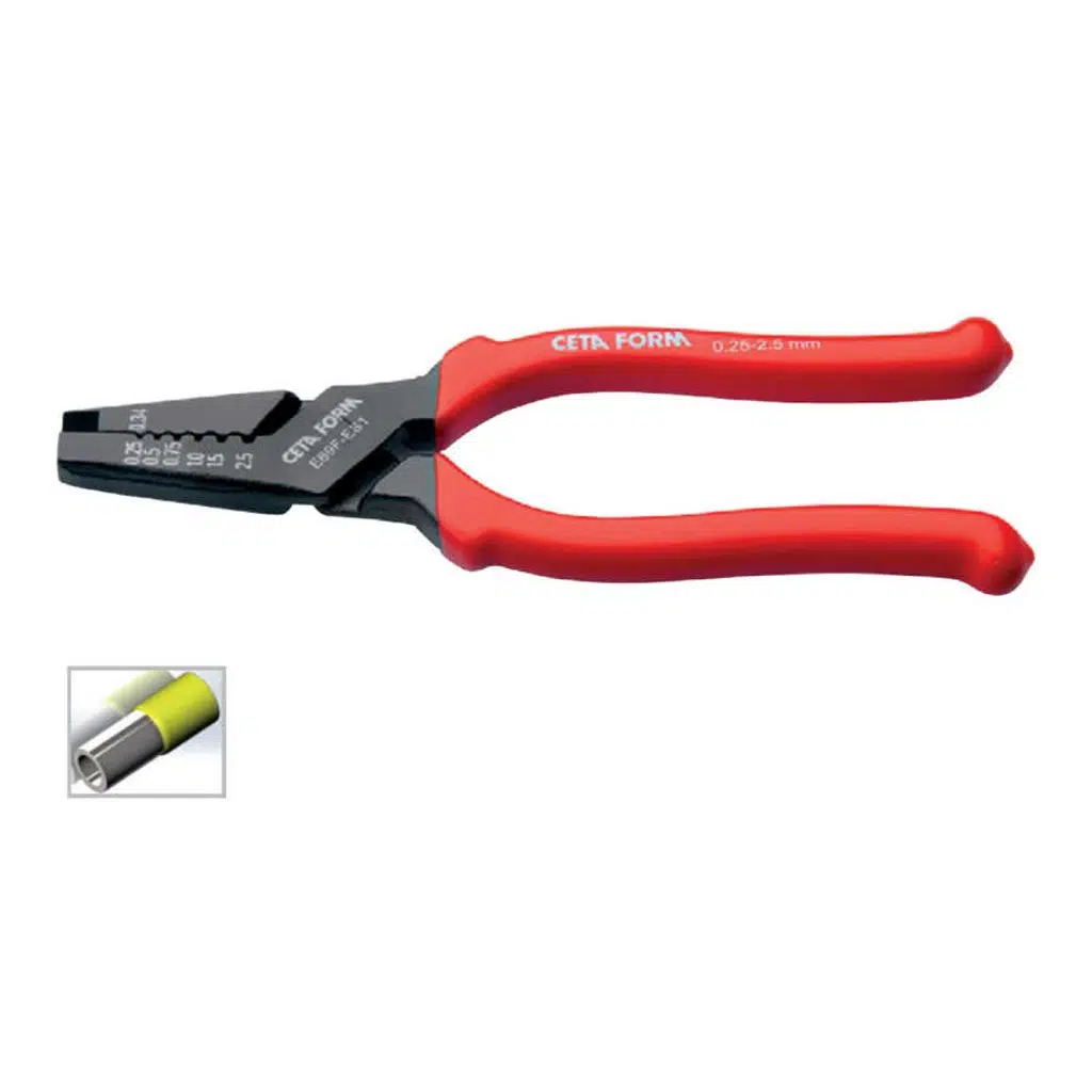 Ceta Form E69F-Es2 Kablo Yüksüğü Sıkma Penseleri (Dövme)0.5-16mm - CETA E69F-ES2 - 6 Adetli Kutu Koli