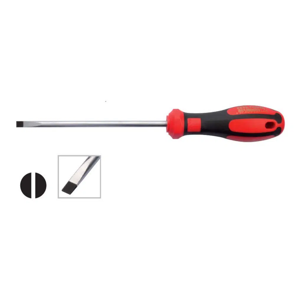 Ceta Form F10 C-Plus Düz Uçlu Tornavida(Kabin Tipi) 4X100Mm - CETA F10-040-100 - 12 Adetli Kutu Koli