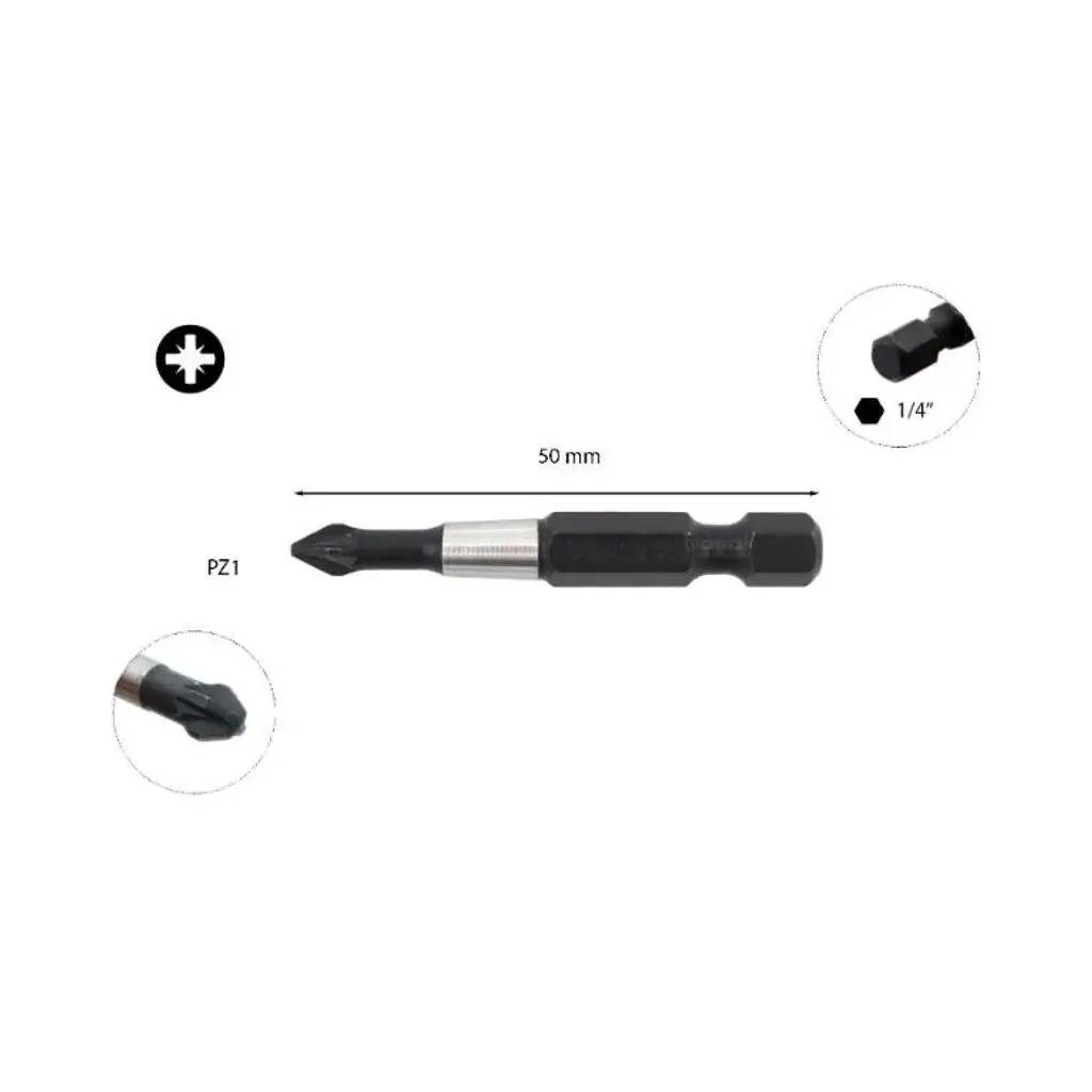 Ceta Form PZ1 x 50 mm Darbeli Yıldız Bits Uç - CB/591TM - 12 Adetli Kutu Koli