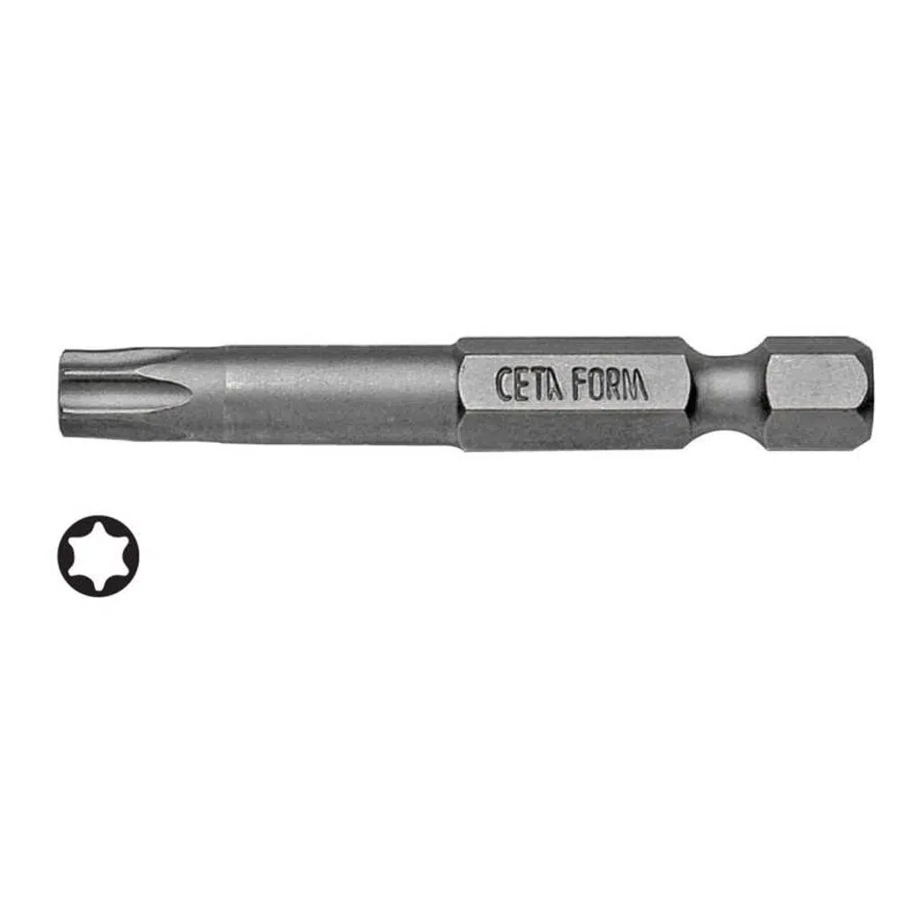 Ceta Form Torx Uçlu Bits T8X50 mm - CB/822 - 12 Adetli Kutu Koli