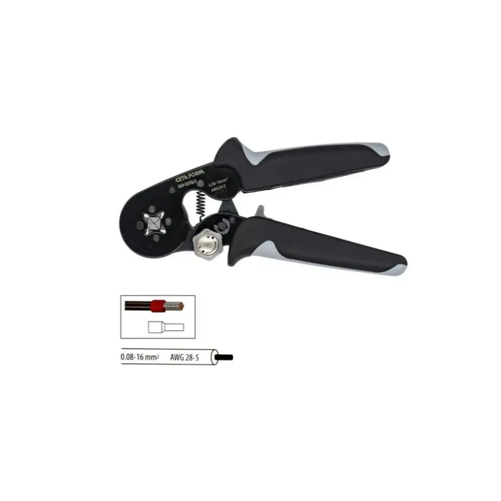 Ceta Kablo Yüksüğü Sıkma Pensesi (Kare Form) - (0.08 - 16 mm2) - E69-ESSQ/2