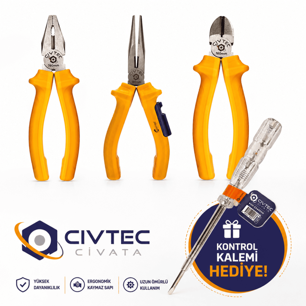 Civtec 3'lü Pense Seti