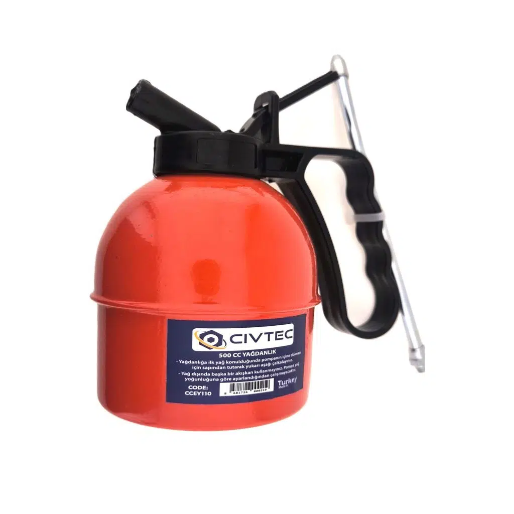 Civtec CCEY110 Yağdanlık 500ML - 6 Adetli Kutu Koli