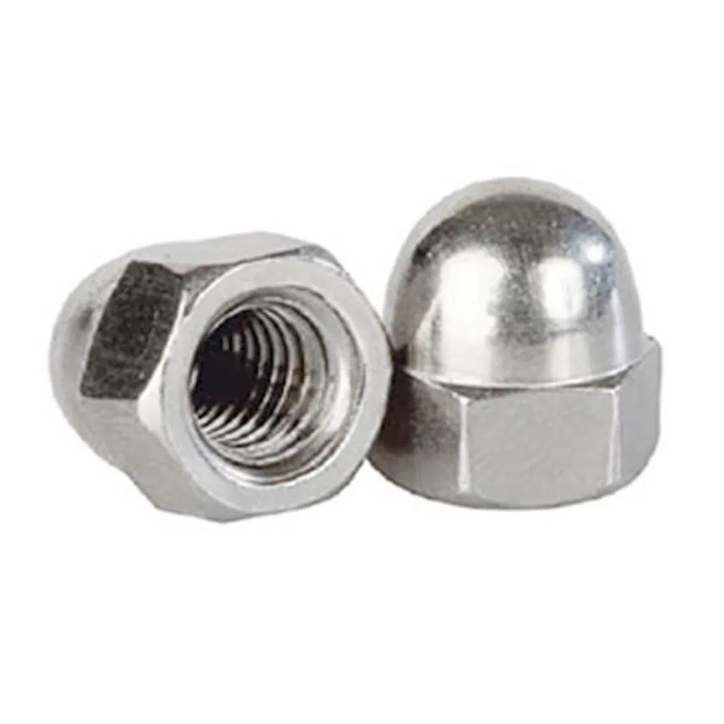 Civtec DIN 1587 6 Kalite Metrik Kör Somun Beyaz M18