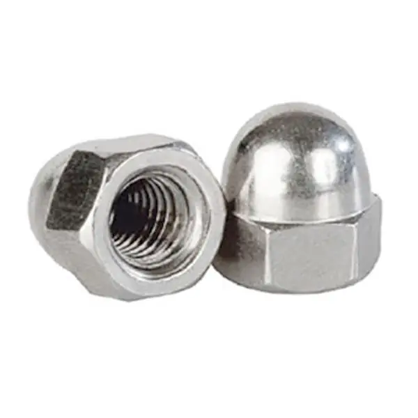 Civtec DIN 1587 6 Kalite Metrik Kör Somun Beyaz M4