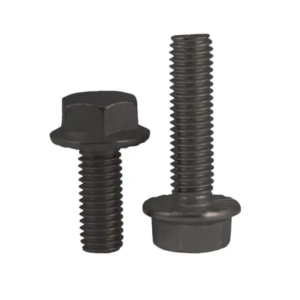 Civtec DIN 6921 8.8 Kalite AKB Flanşlı Çelik Cıvata Siyah Metrik 8x20/20