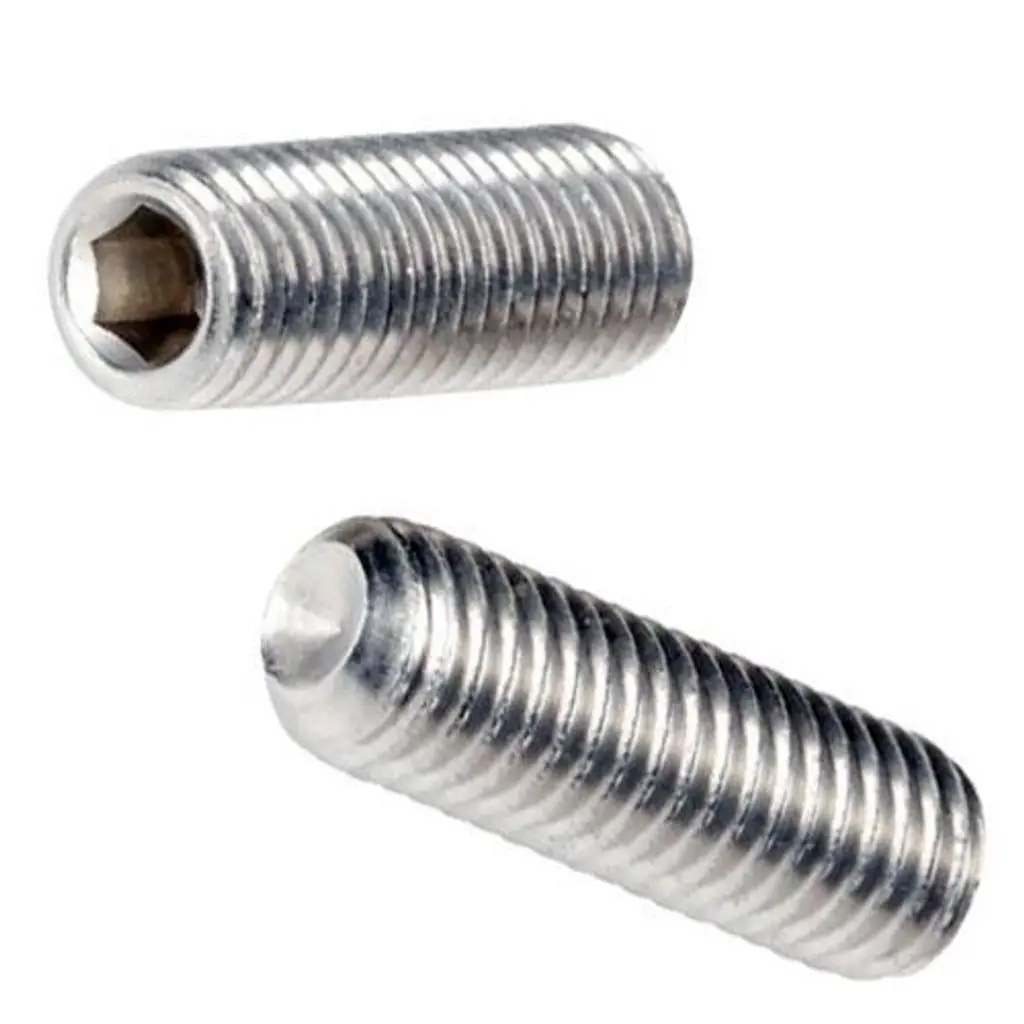 Civtec DIN 916 10.9 Kalite Setskur Cıvata Beyaz Metrik 6x10