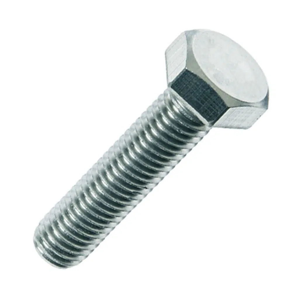 Civtec DIN 933 AKB Tam Diş 8.8 Kalite Çelik Cıvata Beyaz 20x80