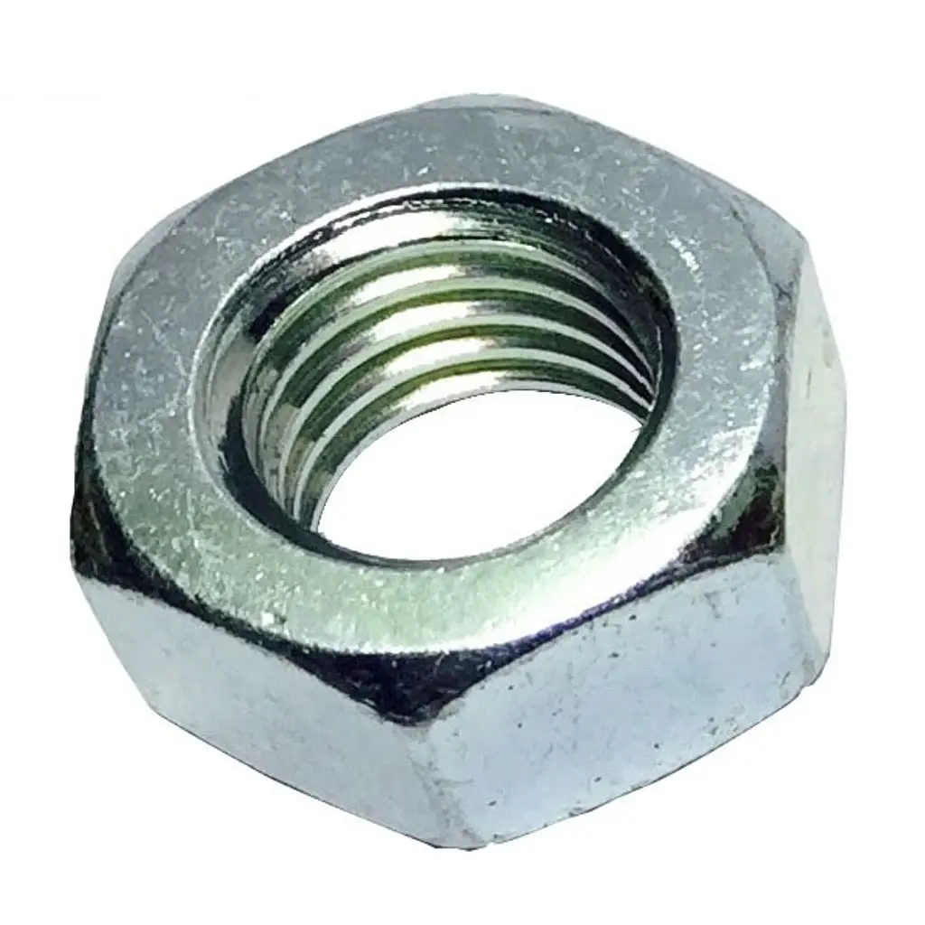 Civtec DIN 934 6 Kalite Altı Köşe Çelik Somun Beyaz M30 100 Adetli Kutu Koli