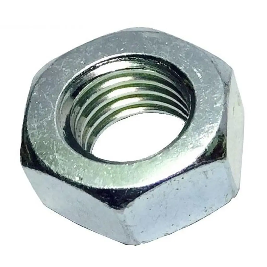 Civtec DIN 934 6 Kalite Altı Köşe Çelik Somun Beyaz M39 45 Adetli Kutu Koli