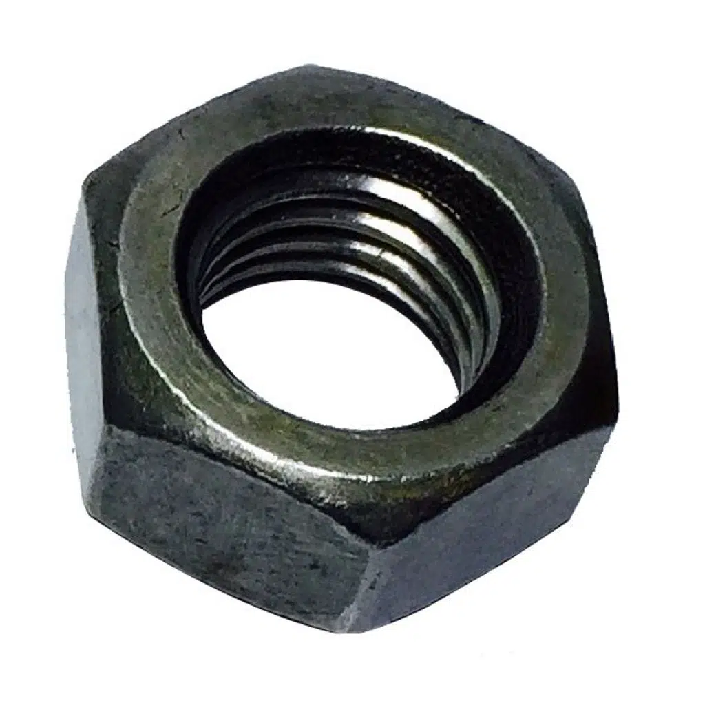 Civtec DIN 934.F 6 Kalite Altı Köşe İnce Diş Çelik Somun Beyaz M12x1.5