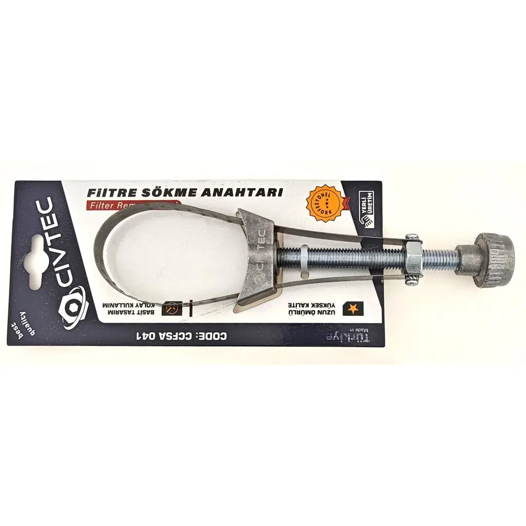 Civtec FSA 041 Filtre Sökme Anahtarı - 6 Adetli Kutu Koli