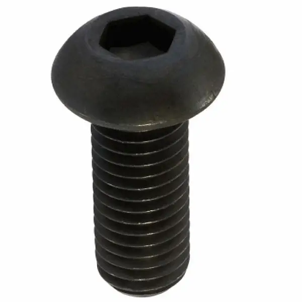 Civtec ISO 7380-1 10.9 Kalite Bombe Başlı İmbus Cıvata Siyah Metrik 6x12