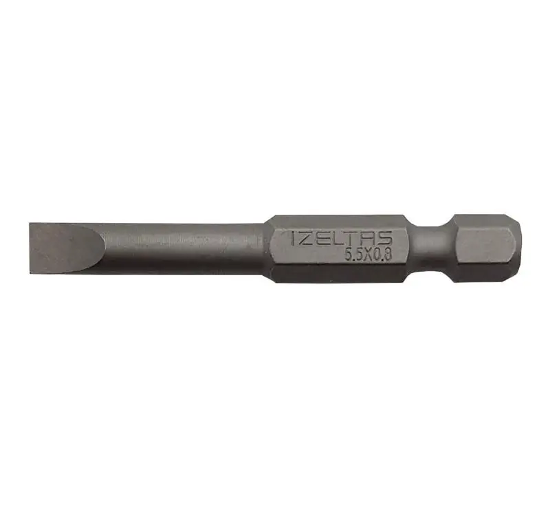 İzeltaş 0.8X5.5 50 mm Düz Bits Uç - İzeltaş 4810205855