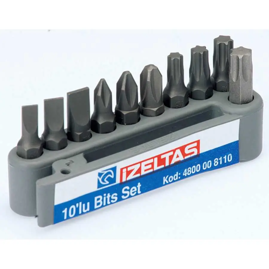İzeltaş 10 Parça 25 mm Bits Set - İzeltaş 4800008110