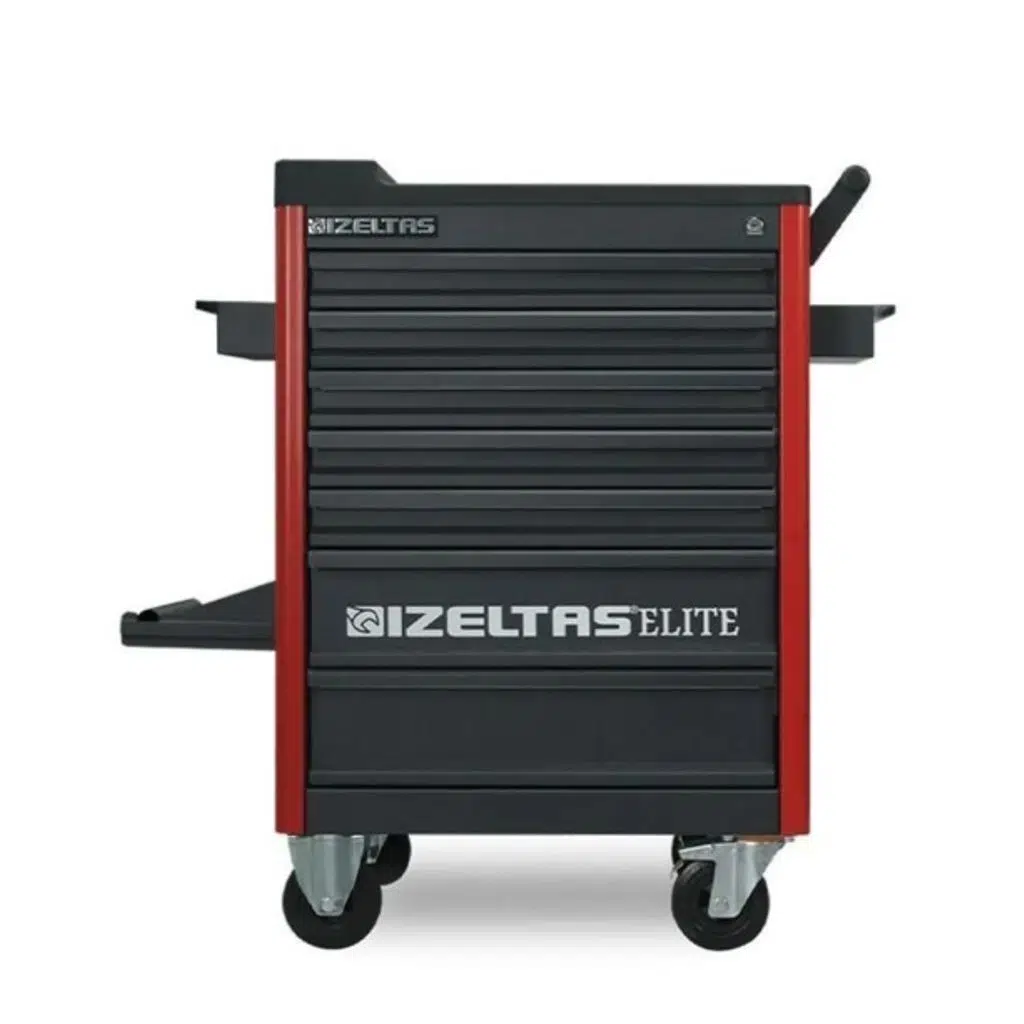 İzeltaş 13000005572 Elite Seri Takım Dolabı 7 Çekmece Kırmızı Siyah (Dolu 139)