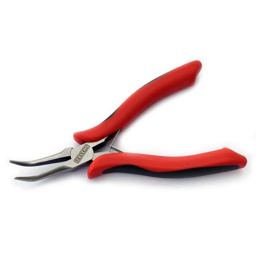 İzeltaş 150 mm Elektronikçi Sivri Uçlu Eğri Kargaburun - İZELTAŞ 3556140150 - 5 Adetli Kutu Koli