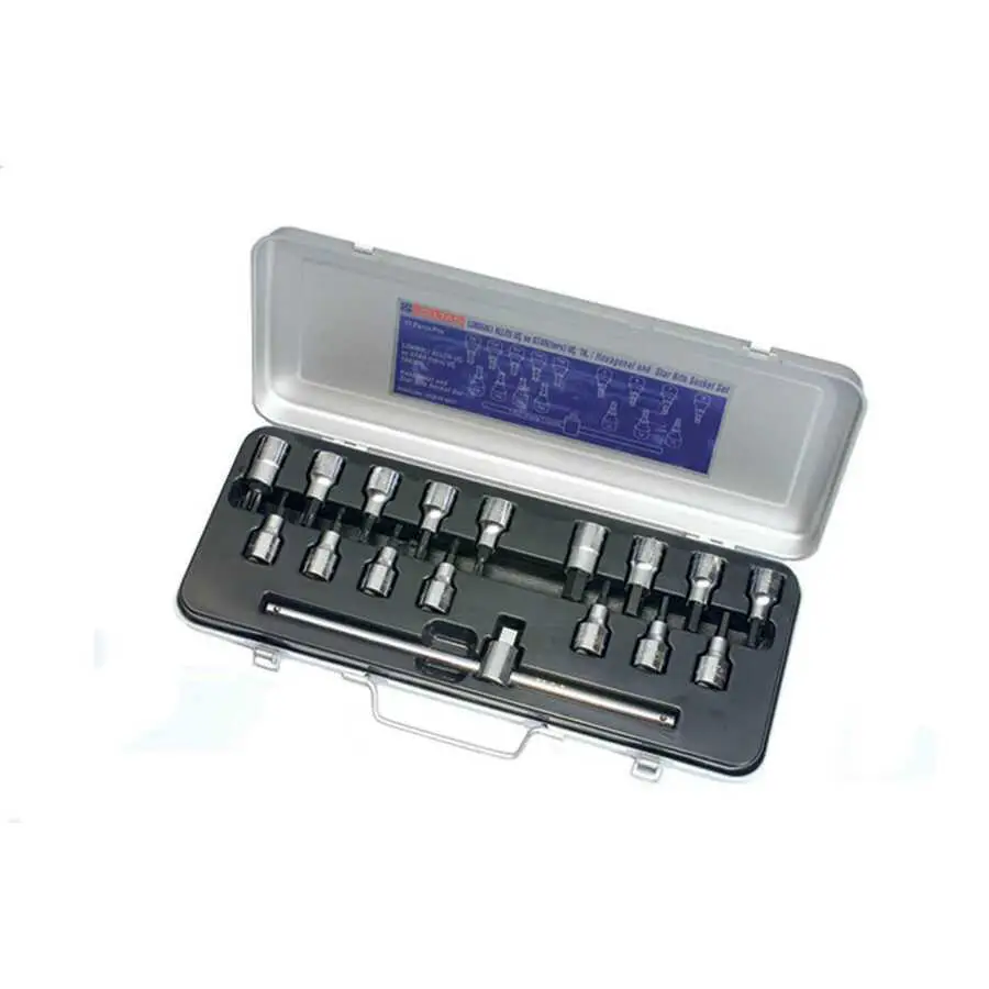 İzeltaş 17 Parça 1/2 Lokmalı Allen Uç Ve Torx Uç Takımı - İzeltaş 1113006017