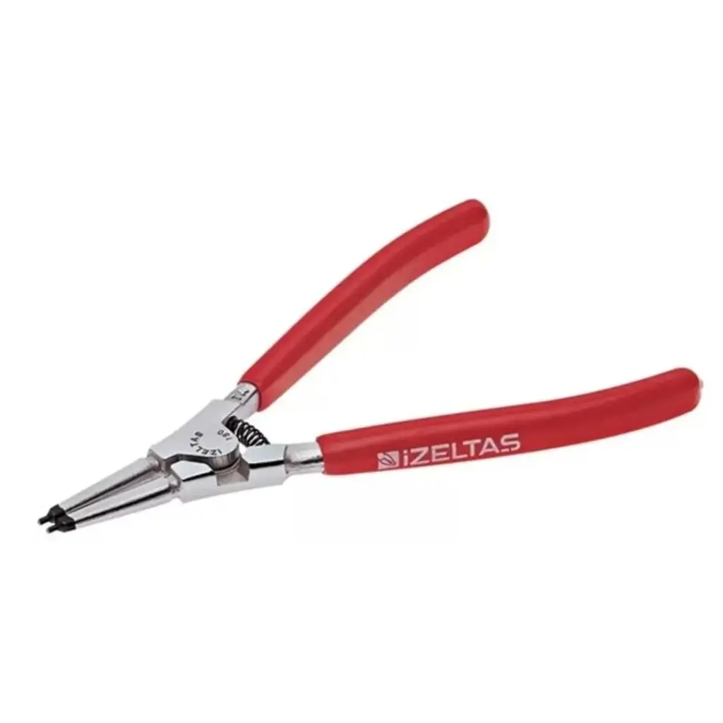 İzeltaş 180 mm Yaylı Düz Dış Segman Pensi - İzeltaş 3301120180 - 5 Adetli Kutu Koli