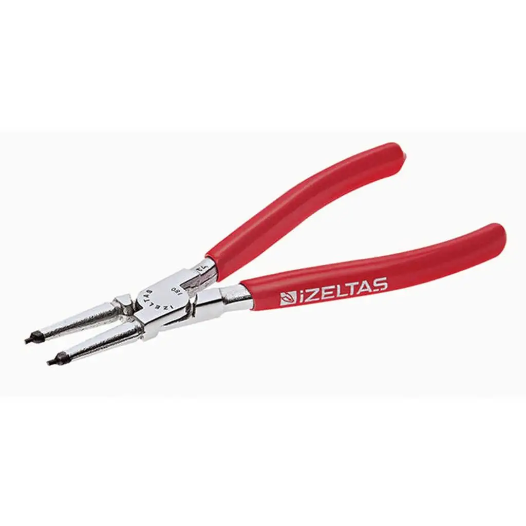 İzeltaş 180 mm Yaysız Düz İç Segman Pensi - İzeltaş 3321120180 - 5 Adetli Kutu Koli