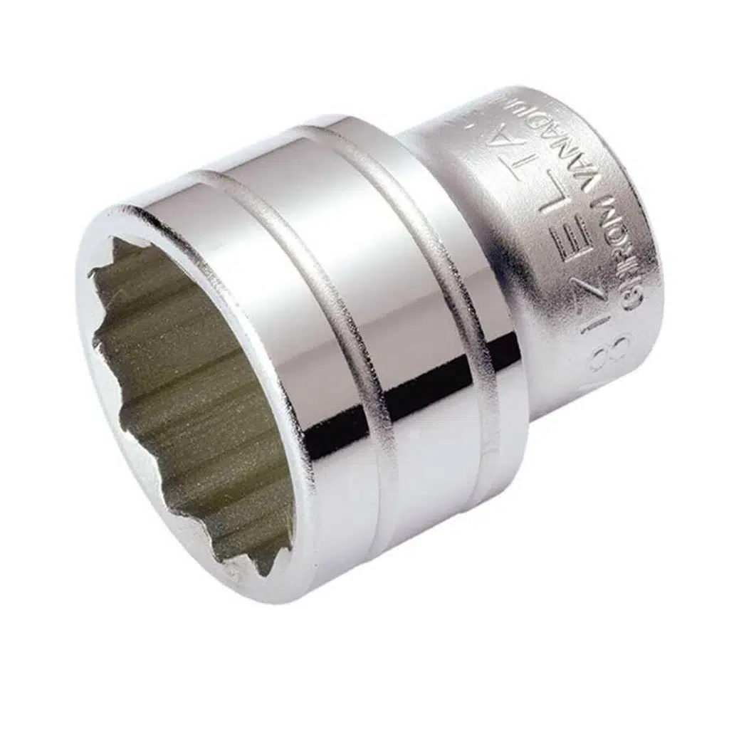 İzeltaş 27 mm 1/2 Oniki Köşe Lokma Anahtar - İzeltaş 1114061027 - 5 Adetli Kutu Koli