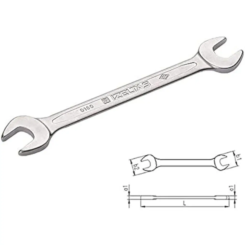 İzeltaş 30X32 mm Uzun Boy Çatal İki Ağız Anahtar - İzeltaş 0130013032