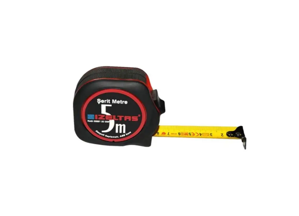 İzeltaş Plastik Stoplu Şerit Metre 5 M - İzeltaş 0588150005